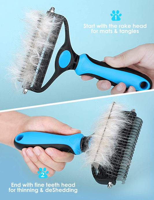 🐕 🏆 Professional Deshedding Tool For Dogs And Cats – Gentle On Skin, Efficient Grooming & Comfortable Grip Design ✂️