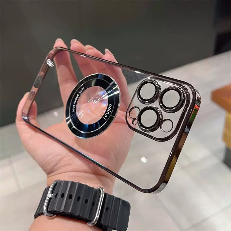 Transparent Magnetic Case For iPhone-4