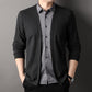 🔥Men's fake two-piece shirt collar knitted cardigan! 👔-1