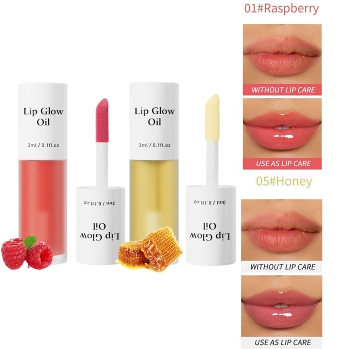 ⏳2026 NEW YEAR BUY MORE SAVE MORE✨ONLY ￡9.99!!!💋Tinted Lip Glow Oil - For Lush, Hydrated Lips with a Natural Glow! 💖-20