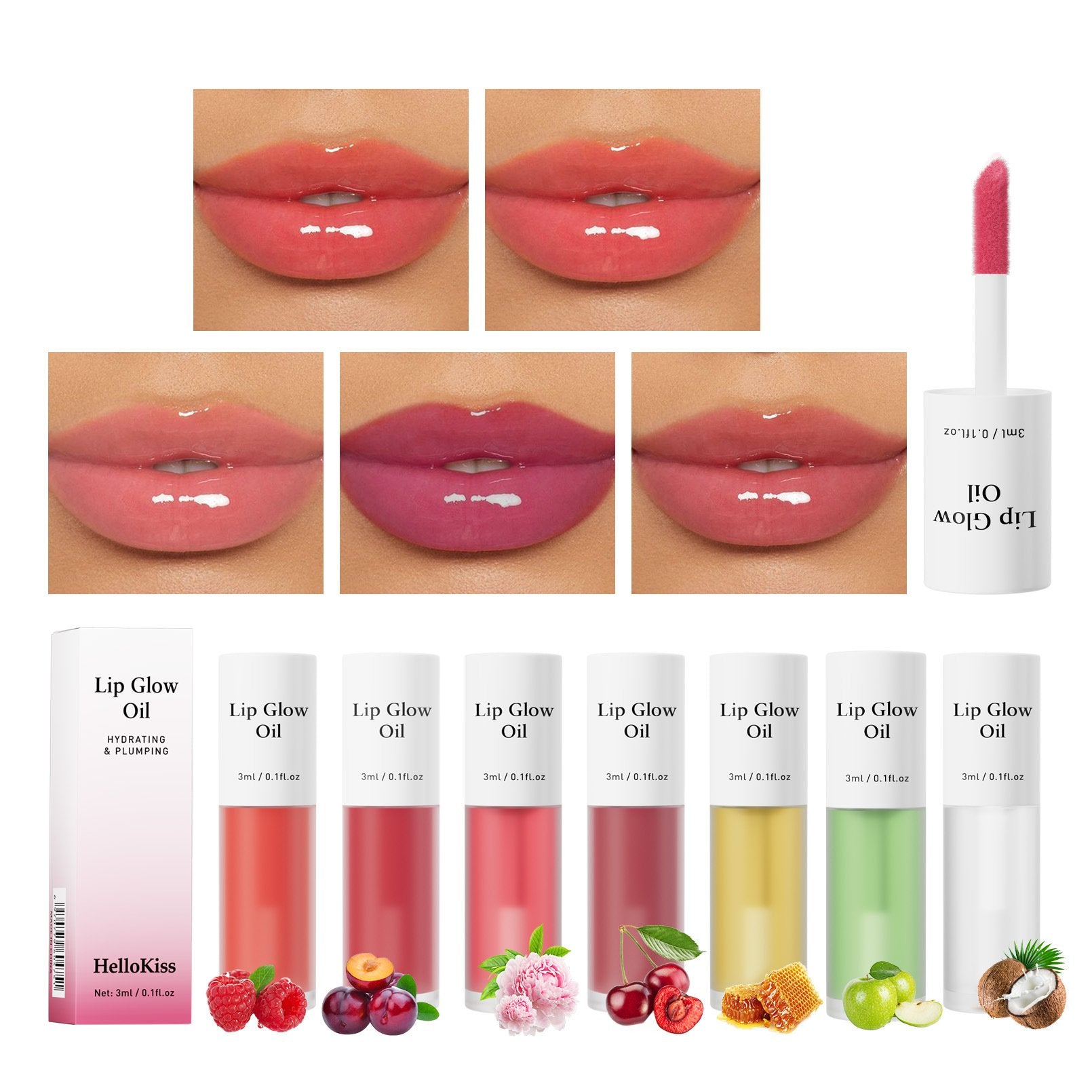 ⏳2026 NEW YEAR BUY MORE SAVE MORE✨ONLY ￡9.99!!!💋Tinted Lip Glow Oil - For Lush, Hydrated Lips with a Natural Glow! 💖-15