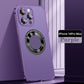 Magnetic Attraction Spring Buckle Metal Frame Case Cover For iPhone-9