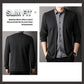 🔥Men's fake two-piece shirt collar knitted cardigan! 👔-6