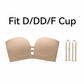 💖LUCKMEEY Womens Strapless Front Closure Bra Push Up Lift Bra Padded Add Cup✨