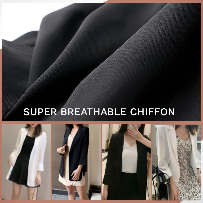 Super Breathable Sun Protection Chiffon Suit Jacket-3