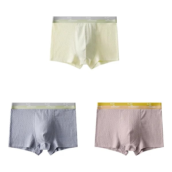 🔥HOT Sale🔥🎉Bubble Cotton Men's Boxer Briefs Antibacterial Breathable Sweat Absorbent🎉-20