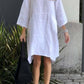 💝Casual solid color cotton and linen dress