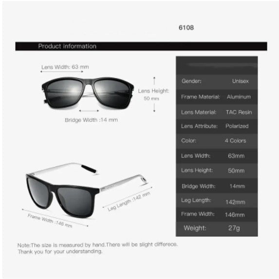 💥New Design Aluminum Magnesium Men Polarized Sunglasses——Free high-end glasses case-6
