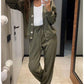 ⏳Limited Sale 50% OFF🌸Women's Knitted Buttoned Jacket and Pants Two-piece Set-15