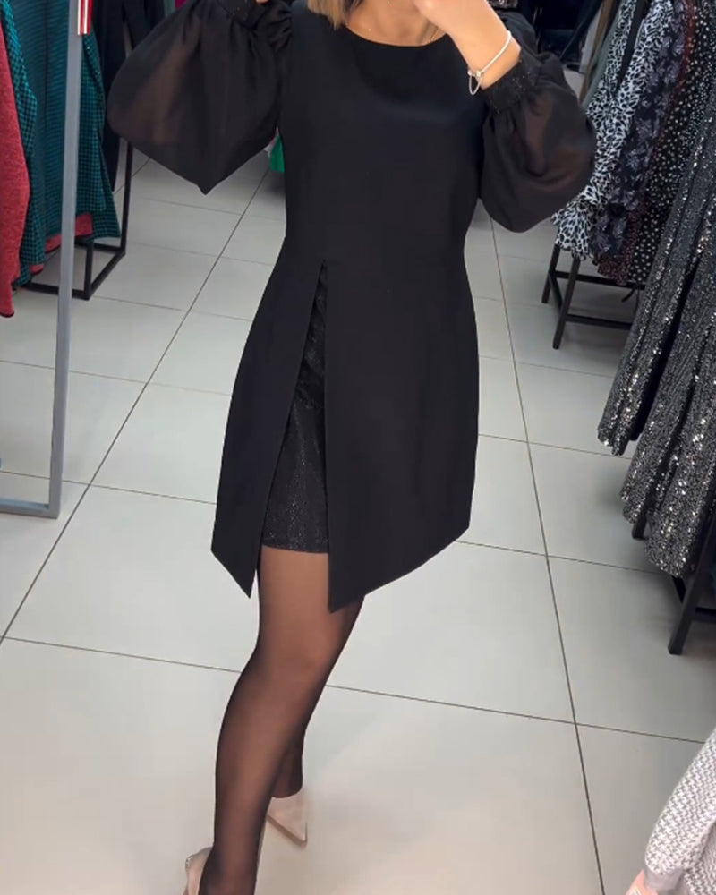 🌷Limited Time 73% OFF💞Elegant Puff Sleeve Dress-6