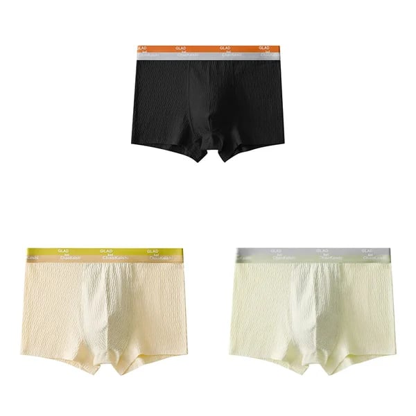 🔥HOT Sale🔥🎉Bubble Cotton Men's Boxer Briefs Antibacterial Breathable Sweat Absorbent🎉-16