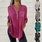 ⏳Limited Sale 51% OFF🌸Women's Sequin Patchwork V-neck Shirt-1