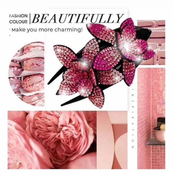 Buy more, get more free🏵️Rhinestone Double Flower Hairpin-5