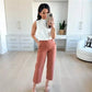 🔥2024 HOT SALE🔥Stretch Twill Cropped Wide Leg Pants-5