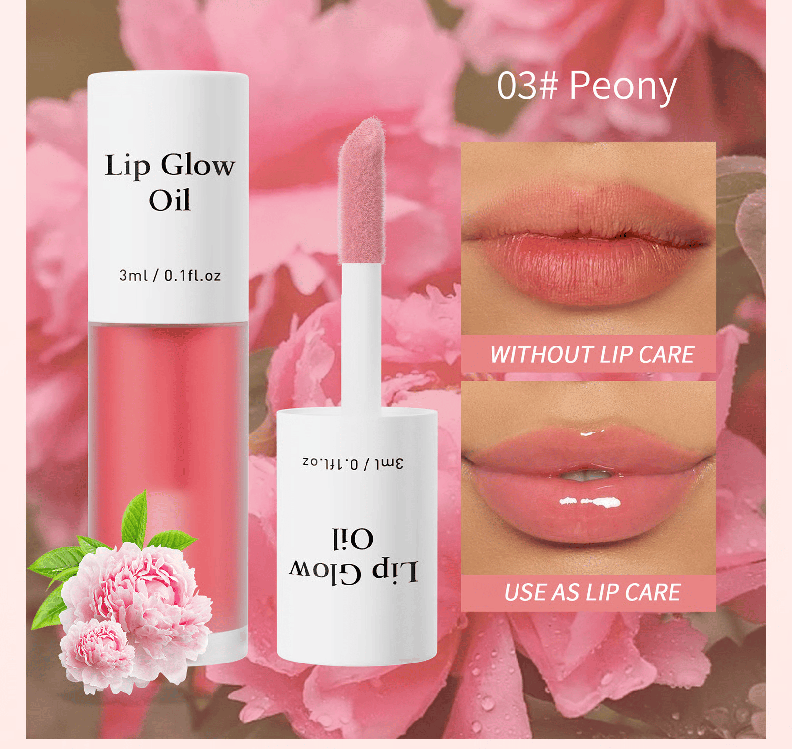 ⏳2026 NEW YEAR BUY MORE SAVE MORE✨ONLY ￡9.99!!!💋Tinted Lip Glow Oil - For Lush, Hydrated Lips with a Natural Glow! 💖-10