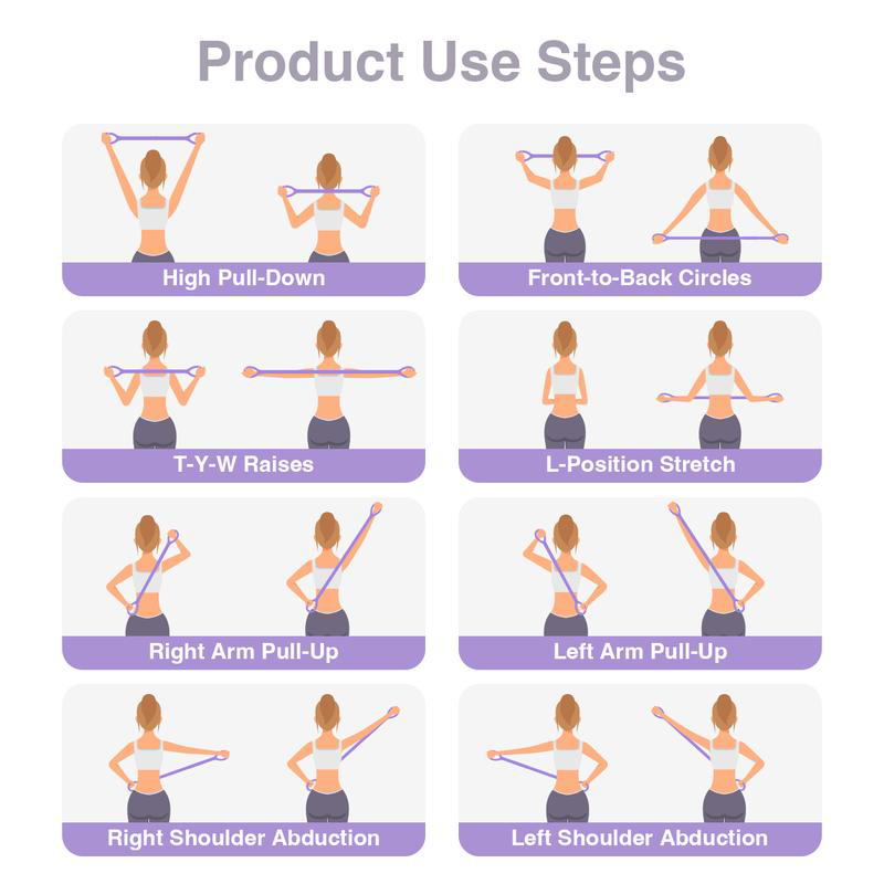 Figure 8 Resistance Bands – Silicone Exercise Bands for Women-10