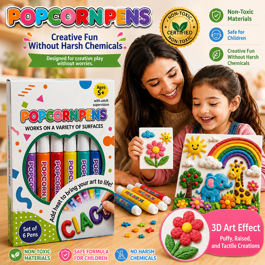 🏆 Christmas Sale 🎁3D Relief Art Pen — Transform Simple Drawings into Tactile 3D Creations ✨