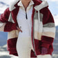 🍂Fall Specials🎅Contrasting Padded Coat🐑-15