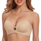 💖LUCKMEEY Womens Strapless Front Closure Bra Push Up Lift Bra Padded Add Cup✨