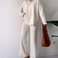 🔥Hot Sale 39% OFF🎁V-Neck Casual Slit Knitted Two-Piece Set-1