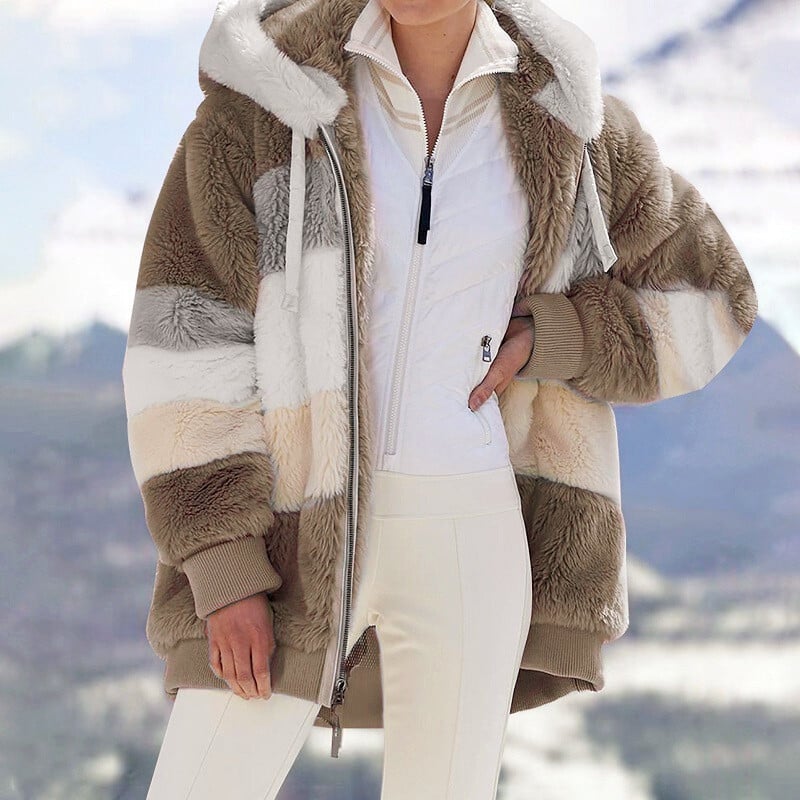 🍂Fall Specials🎅Contrasting Padded Coat🐑-8