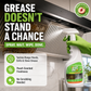 🍑 Heavy-Duty Kitchen Degreaser Spray – Fast-Acting Grease Melter 🏆  Perfect for Range Hoods & Refreshing Peach Aroma – One Spray, Spotless Kitchen ✨