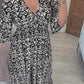 🔥SUMMER SALE 53% OFF 👗New Floral Print V Neck-Long Dress-3