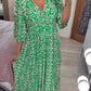 🔥SUMMER SALE 53% OFF 👗New Floral Print V Neck-Long Dress-4