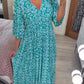 🔥SUMMER SALE 53% OFF 👗New Floral Print V Neck-Long Dress-5