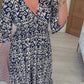 🔥SUMMER SALE 53% OFF 👗New Floral Print V Neck-Long Dress-6