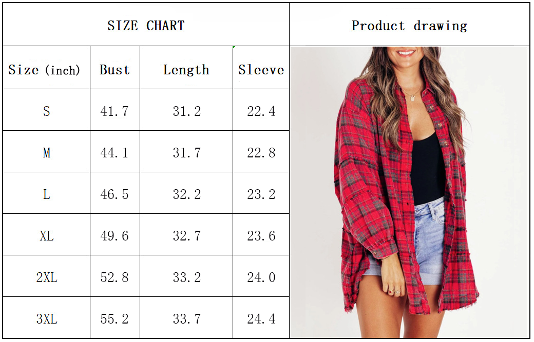 🔥Hot Sale 68% OFF🔥🏆Women's Mineral Washed Button Down Plaid Shirt-17