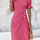 🌷 Last Day 50%Rabatt auf das florale V-Ausschnitt-gedruckte Kleid von V-Ausschnitt