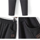 Gift Choice - Cozy Thickened Elastic Waistband Tapered Casual Pants