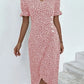 🌷 Last Day 50%Rabatt auf das florale V-Ausschnitt-gedruckte Kleid von V-Ausschnitt
