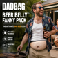 🥳🍺 Dadbag Realistic Fake Beer Belly Bag 😎 Funny Dad Bod Crossbody Waist Bag