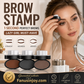 🖌️50K+ Sold!!!🖤Eyebrow Stamp Powder Kit with Applicator Brush, One Press Perfect Brow Stamp, Waterproof Long Lasting 24H Wear Eyebrow Makeup for Lazy Daily Salon-Like Brows