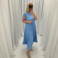 🔥HOT SALE🔥Sleeveless pleated simple solid colour dress-3
