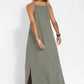 💕Limited Time Offer 41% OFF💕Women's Casual Solid Color Halter Sleeveless Linen Dress-4