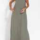 💕Limited Time Offer 41% OFF💕Women's Casual Solid Color Halter Sleeveless Linen Dress-3