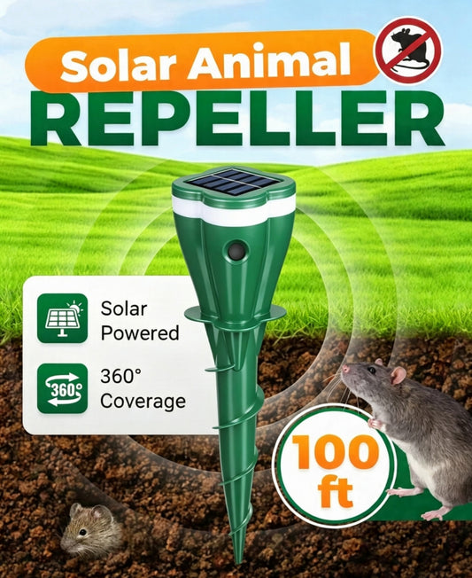 🔥Limited-Time Offer☘️Solar Powered Waterproof Animal Repellent