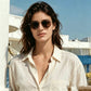 Unisex Retro Square Frame Sunglasses