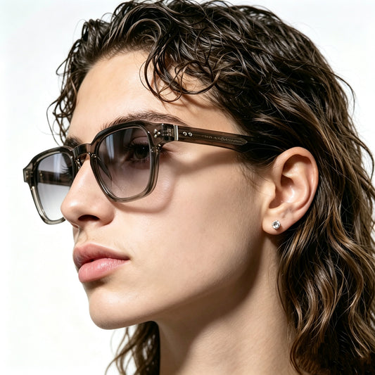 Unisex Retro Square Frame Sunglasses