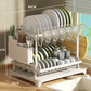 🍽️ 50% OFF!  2-Tier Dish Rack – With Drip Tray, Space-Saving & Ideal for Family Kitchens 🏠-9