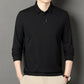 ✨New Arrival✨Men's Solid Long Sleeve T-Shirt with Lapel-3