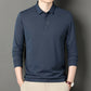 ✨New Arrival✨Men's Solid Long Sleeve T-Shirt with Lapel-1