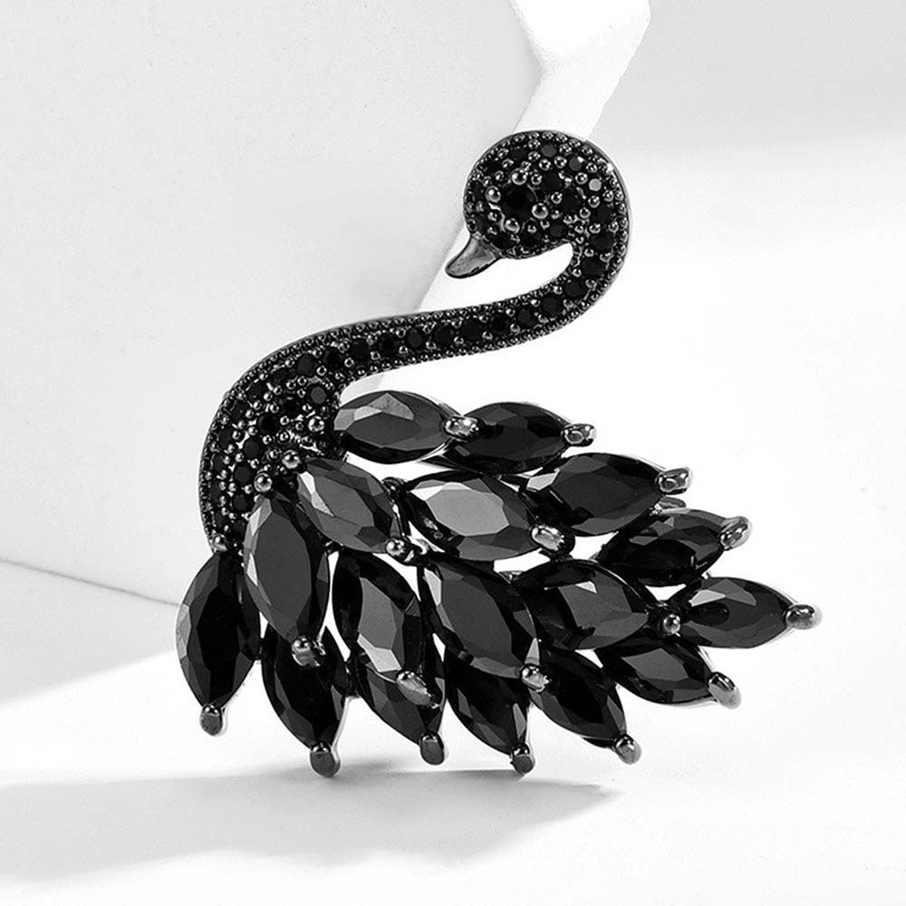 🎄【Christmas Carnival】🎁✨High-end crystal swan brooch-7