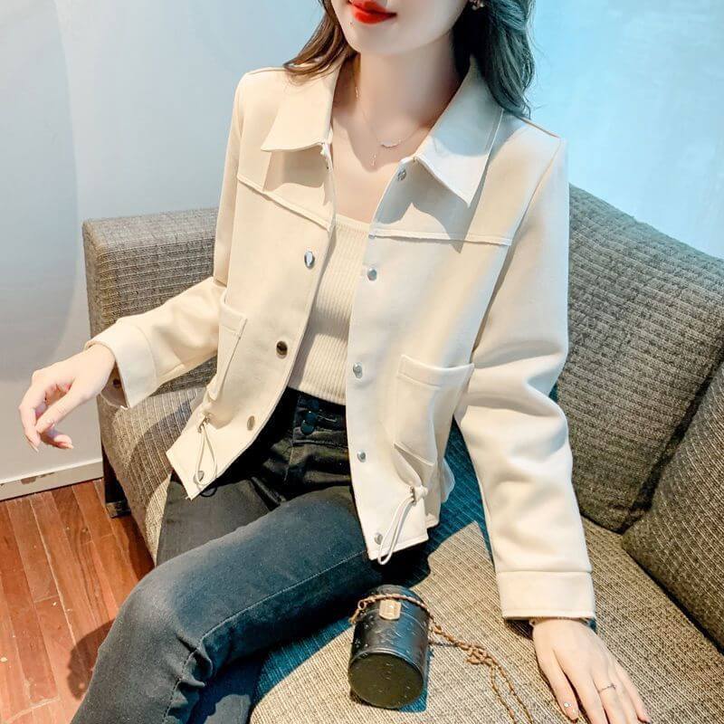 [Christmas gifts]Women's Simple Sweet Short Jacket-5
