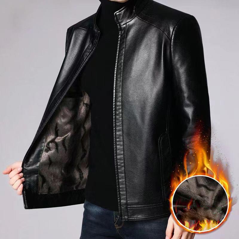 ✨New Arrival✨Men's classic leather jacket-8