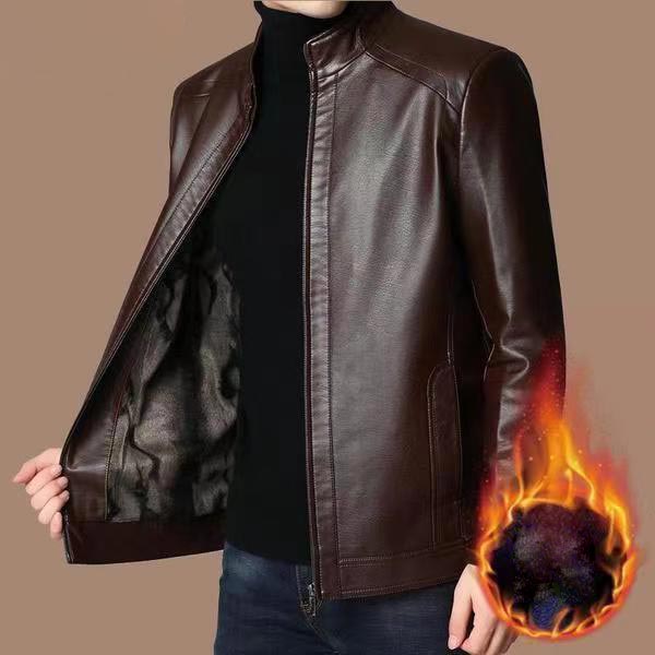 ✨New Arrival✨Men's classic leather jacket-9