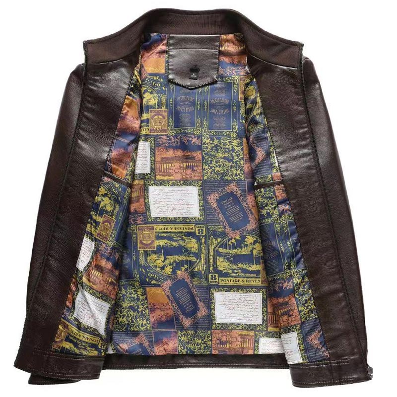 ✨New Arrival✨Men's classic leather jacket-7